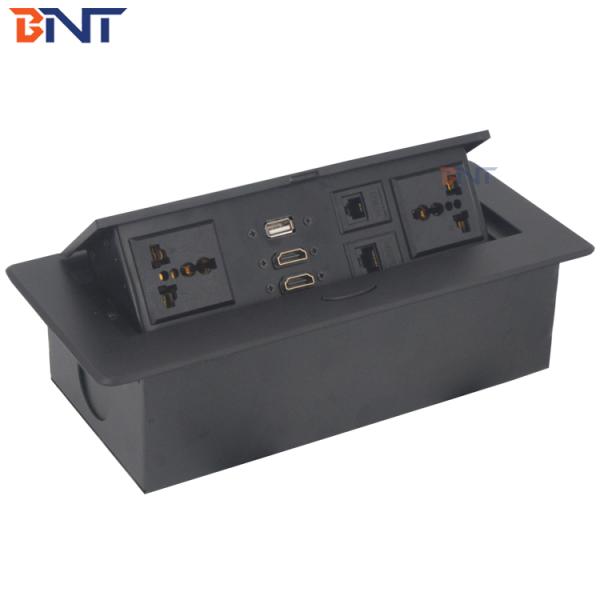 hidden desk pop up desk outlet box for conference table