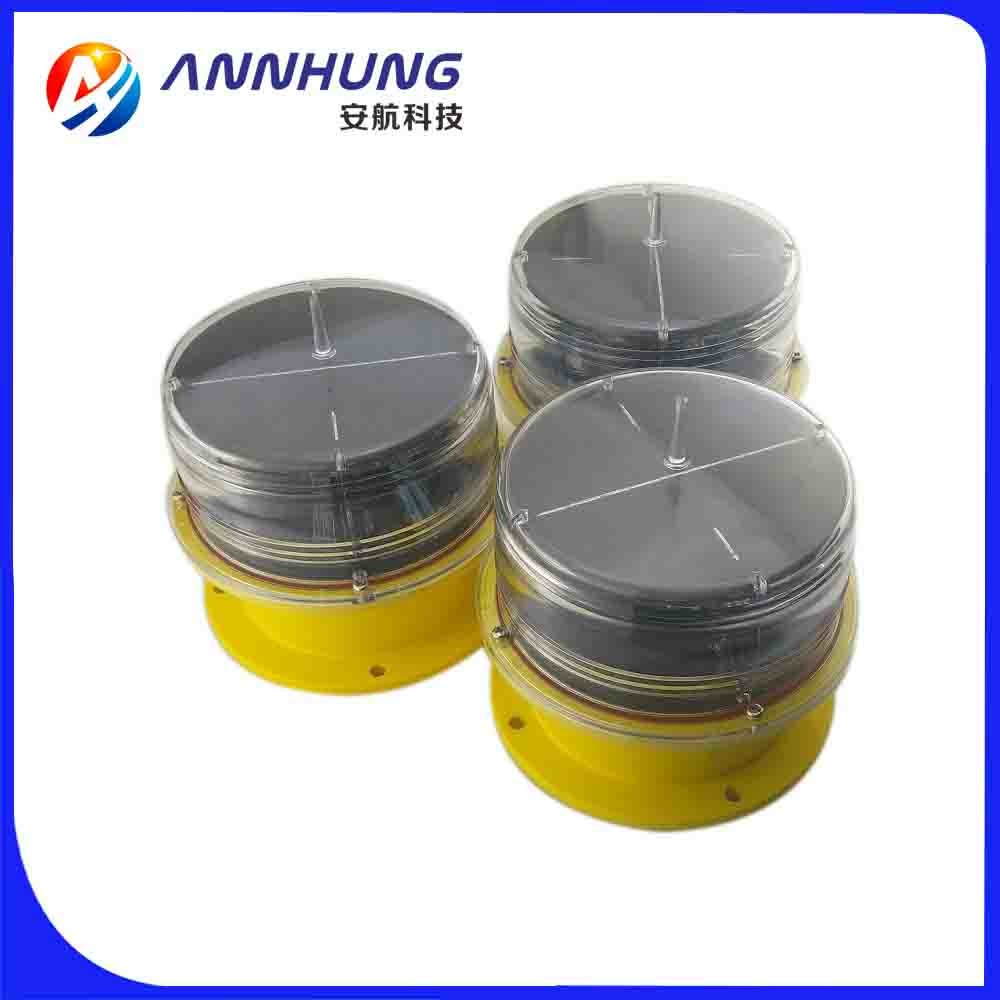 China Polycarbonate Solar Aviation Obstruction Lights 20fpm Monocrystalline on sale