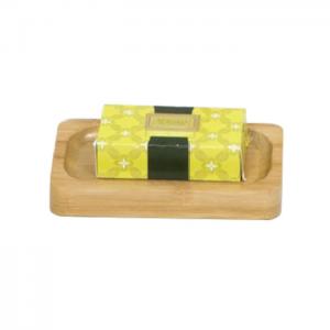 China Eco Friendly Hotel Guestroom Resin Collection Bamboo Soap Dish For Bathroom on sale