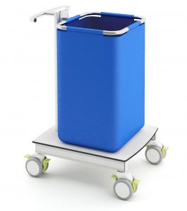 Quality Compact Laminate 4 Castors 685MM Medical Waste Trolley wholesale