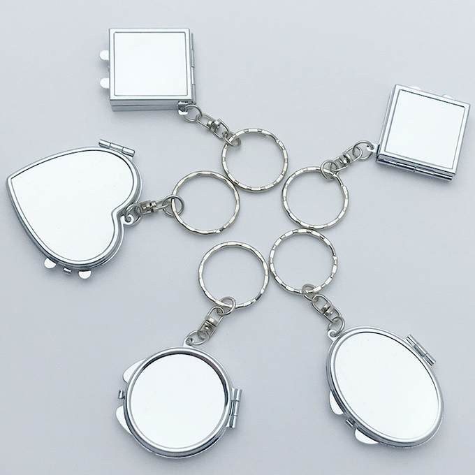 Custom Pocket Compact Makeup Sublimation Mirror Small Foldable Portable Double Sided Promotional Cosmetic Mirror