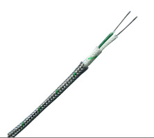Quality 24 AWG Fiberglass SS Braided Thermocouple Extension / Compensation Wires wholesale