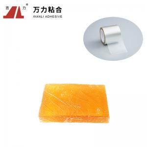 China 150 Degree Packaging Hot Melt Adhesive Kraft Paper Adhesive Tape Yellow TPR-2206P on sale
