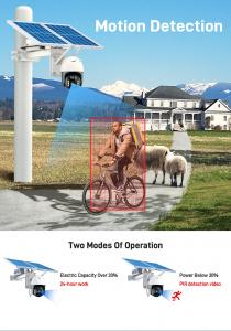 China Digital Wifi Outdoor Security Camera Solar Powered 5V on sale