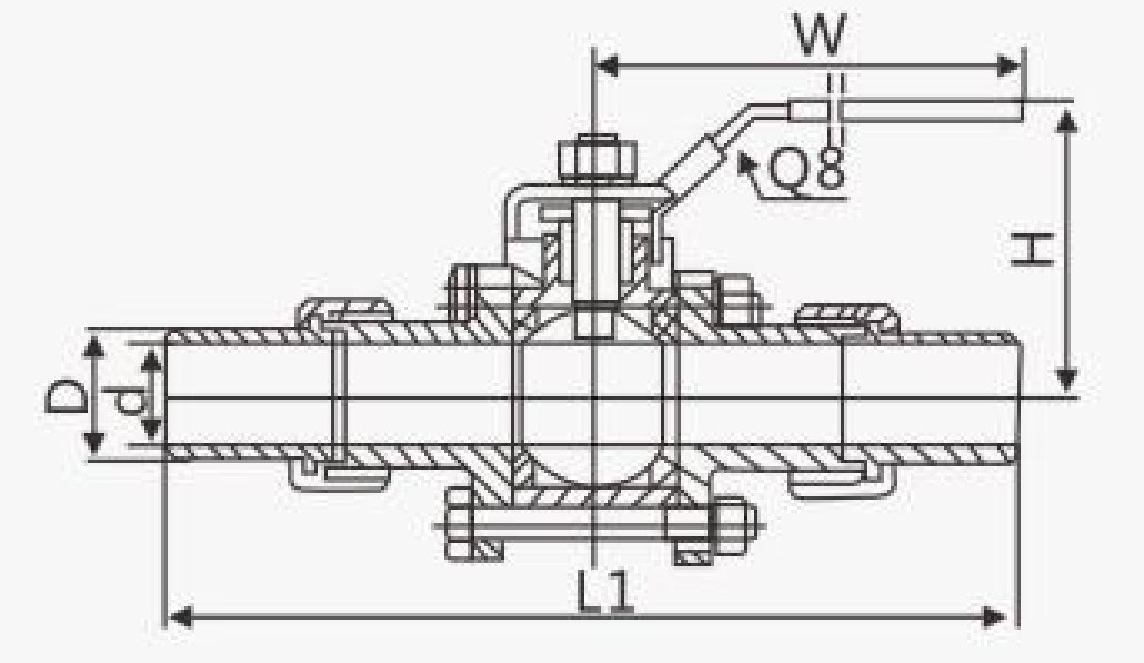 China Manufacturers Stainless Steel Three-Piece Ball Valve Live Then Surfacing