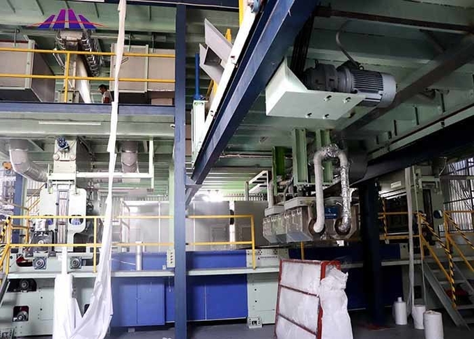 Double Beams Spunbond Nonwoven Fabric Machine High Capacity