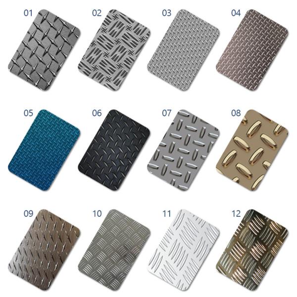 6mm Thick Stainless Checkered Plate 316L Decorative Sheet Metal 4x8