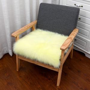 OBLONG Artificial Sheepskin Cushion Pads Pink Square For Seat