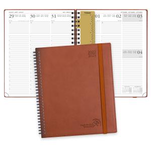 Quality Brown Spiral Softcover Custom Academic Planner 2023 For Student wholesale