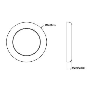 Sensor Switch Dimmable 316L 9W Boat Ceiling Light