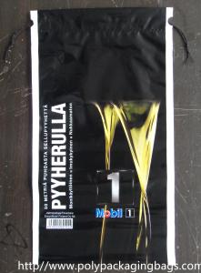 Quality Customized Black Disposable Garbage Bag with Ribbon / Disposable Trash Bag wholesale