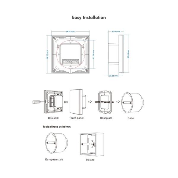 RGB Led Controller Touch Panel