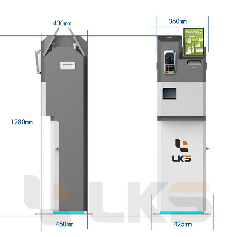 Retail Stores Restaurant Cafe Self Ordering Payment System Managing Cash Transaction Machine