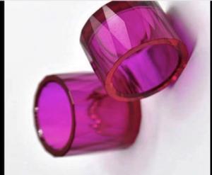 Quality 99.999％ Purity White Sapphire Ruby , Sapphire Crucible Cuvette Green Blue Yellow wholesale