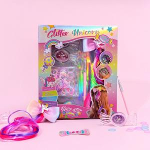 Quality Stylish Mini Play House Girls DIY Kids Hair Kit Pretend Decoration Hair Style Toy wholesale