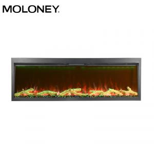 Quality 1000mm Modern Electric Fireplace Multi Color Flames With Thermostatic Controls wholesale