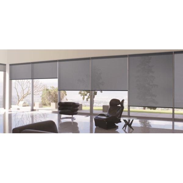 Free Sample 100% Polyester Translucent Linen Roller Blinds Fabric For Window Decoration