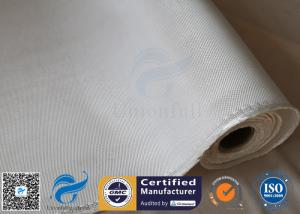 China 1200g 1.3mm White Chemical Resistant Thermal Insulation High Silica Cloth on sale