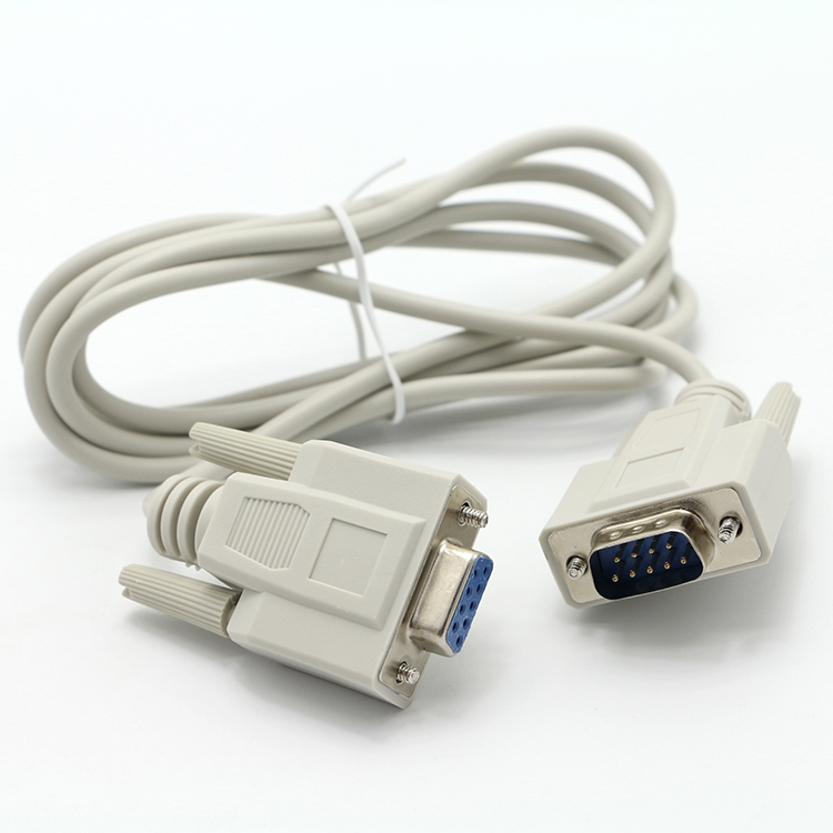 OEM Shield Male to Female DB9 RS232 9 Pin Straight Through Extension Serial Data Cable