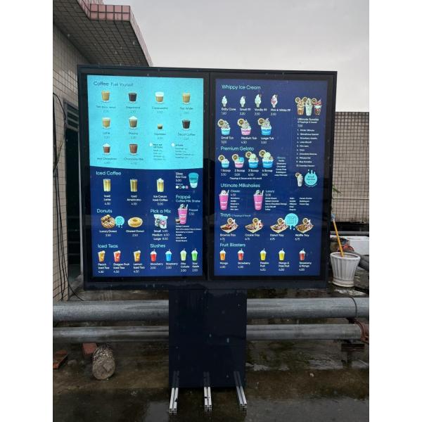 65 Inch 3500nits UHD Outdoor Drive Thru Menu Board