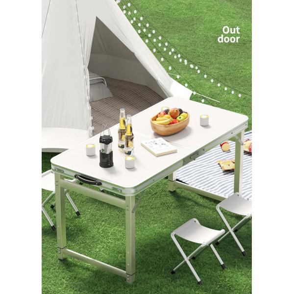 Modern Design Apartment Outdoor Furniture Wood Folding Table with Chairs Portable and Small