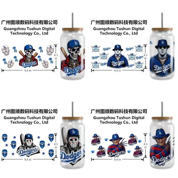 UVDTF packaging custom UV transfer stickers 16oz cup sleeve 24oz stickers DTF transfer waterproof labels