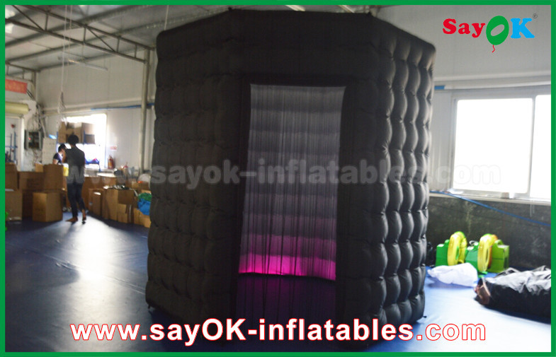 Inflatable Photo Studio Customized Shape PVC Coating Inflatable LED Photo Booth With Charming