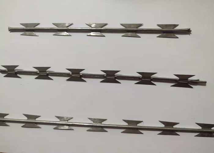 Straight Line BTO-10 Stainless Steel Razor Wire For Prison Welding Mesh