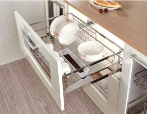 Quality Bowel And Dish Stainless Steel Kitchen Storage Baskets Pull - Out Drawer wholesale