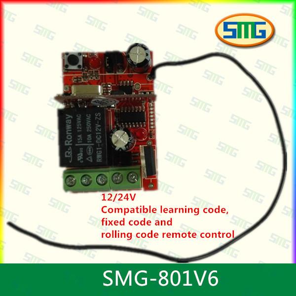Cheap 12V/24V 10A Relay Wireless RF Remote Control Transmitter + Receiver for sale