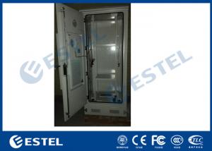 China Heat Insulation Outdoor Data Cabinet Galvanized Stee Floor Mount IP55 Support Padlock on sale