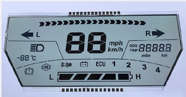 Transflective 2.9 Inch LCD Screen 128 * 64 STN LCD Display Monochrome