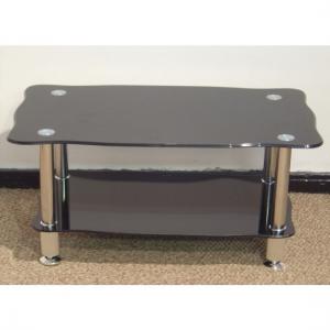Quality black glass top coffee tables/center table xyct-049 wholesale