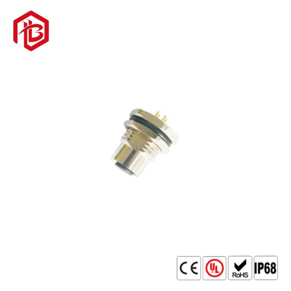 M12 5PIN Male PG7 Nut Field Wireable Straight A Code Circular Connector Metal Coupling