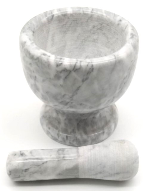 Manual Marble Stone Mortar And Pestle Garlic Masher For Kitchen Herb Spice