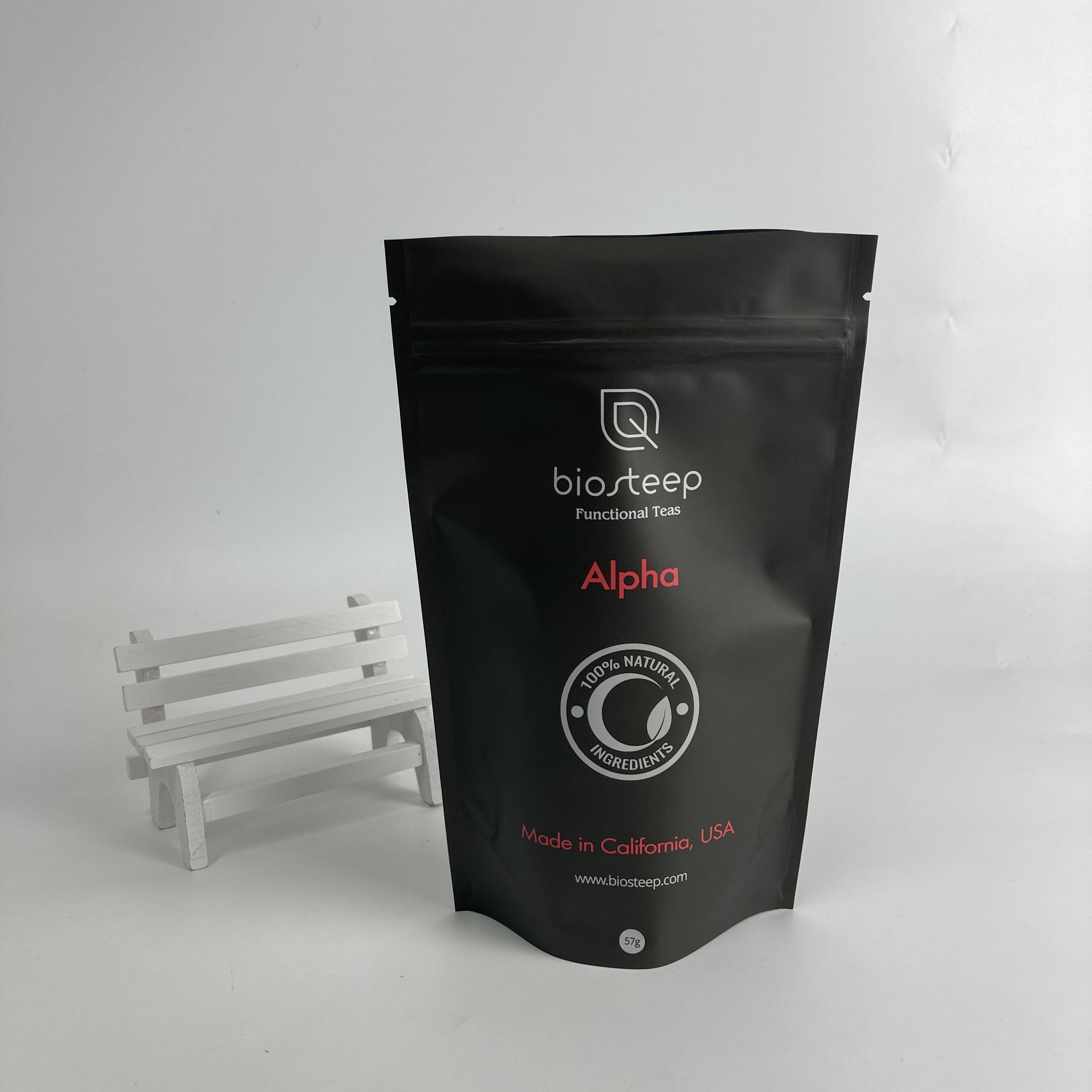Custom Printed Wholesale Plastic Bags Food Grade Tea Packaging Bags Stand Up Zipper Bags for Tea Coffee Powder