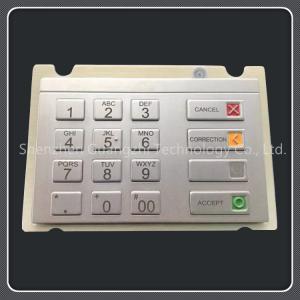 China Stainless Steel Atm Pin Keypad , Encrypted Wired Keyboard With Embedded Security Chip on sale