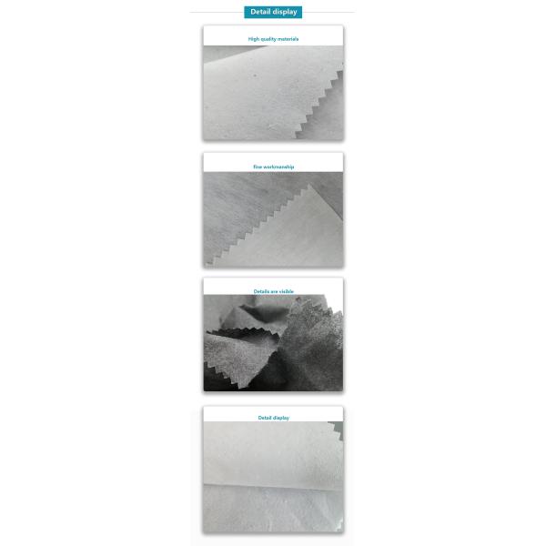 Nonwoven Embroidery Backing Fabric Polyester Mixed Viscose Easy Tear Away