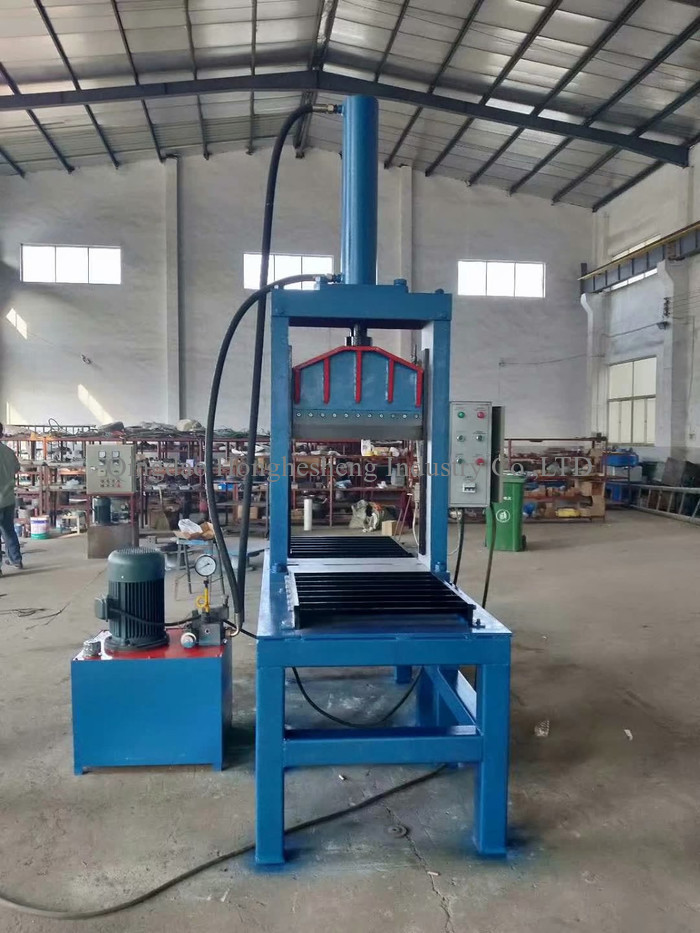 12T 7.5kw Rubber Bale Cutter Non Metal Plastic Rubber Cutting Machinery