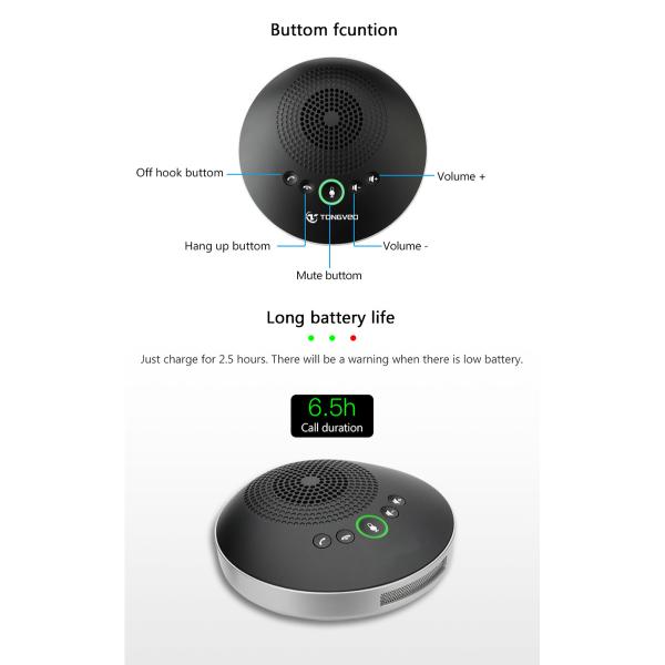 Tevo-A2000g Conference Equipment 2.4G Wireless Conference Speakerphone for Small to Medium Meeting Room