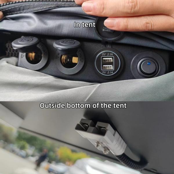 Ultra-Thin Roof Top Tent 12cm Aluminum Hard Shell 210x130cm