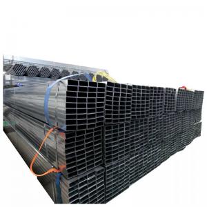 China Hot Rolled ERW Galvanized Steel Box Section Seamless Iron Square Tube on sale