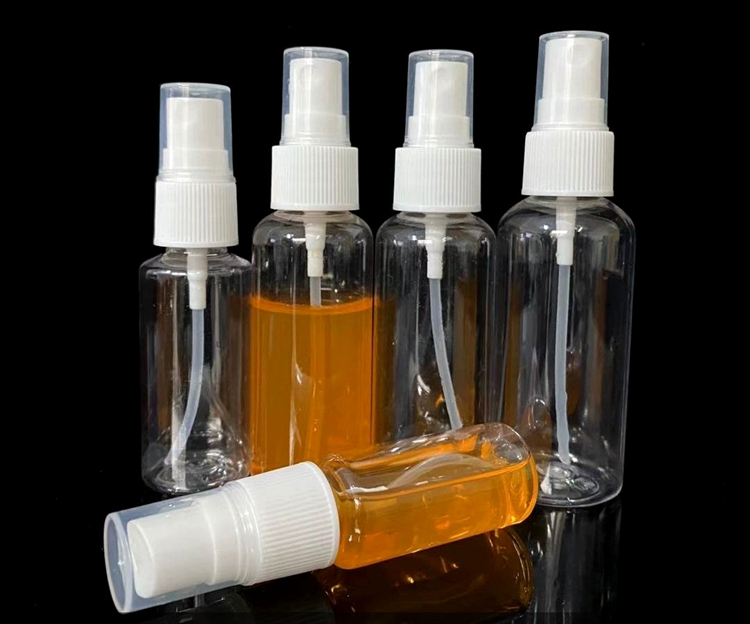 Round 100ml Pet Spray Bottle 150ml Amber Plastic Spray Bottles