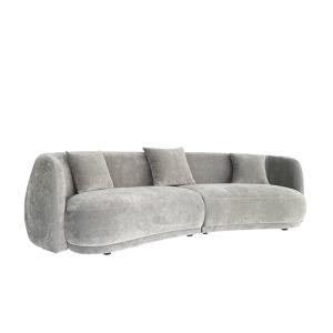 Quality 100% Polyester Sectional Fabric Sofa Contemporary Grey Fabric Sectional wholesale
