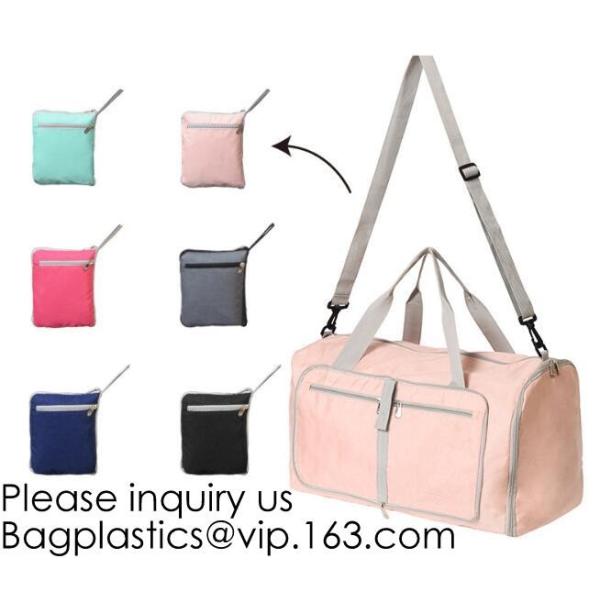 Pink Color Nylon Waterproof Handbag Large Capacity Carry-on Bag Durable Multifunction Bag Portable Women Bag