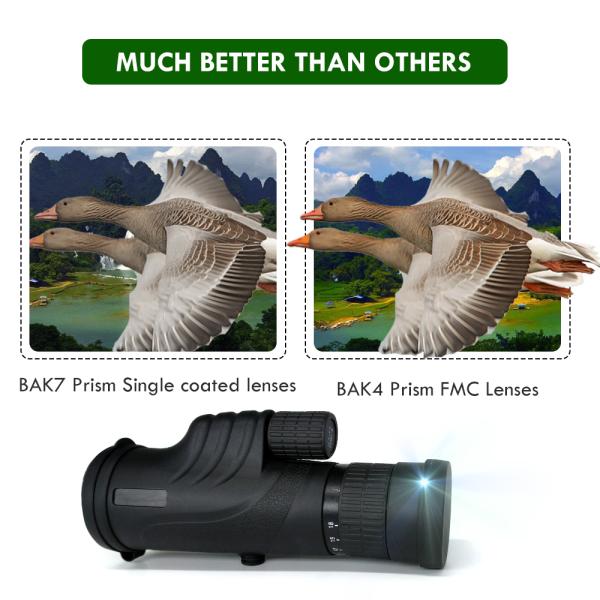 6-18x42 10-30X42 High Power Zoom Monocular With Smartphone Adapter And Tripod