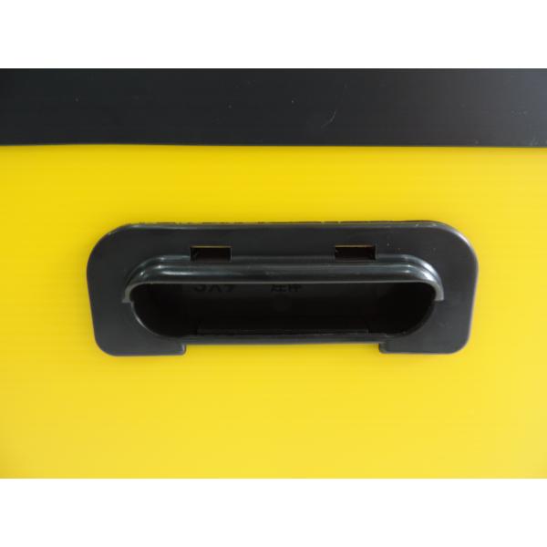 Stackable Corrugated Plastic Packaging Boxes , Corrugated Plastic Box With Lid Handle