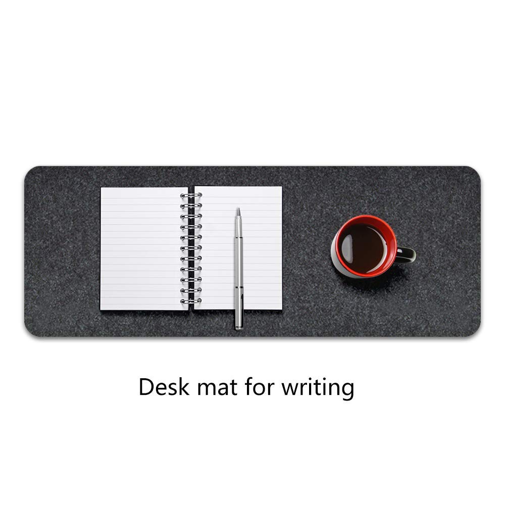 Household Felt Mouse Pad Stitched Wool Office XL Desk Pad with Anti-Slip Base Computer Keyboard Mat