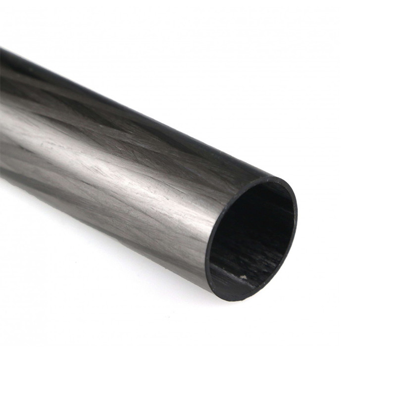 CFK Rohre Carbon Fibre Pole Pull Winding / Braided 1000mm Length