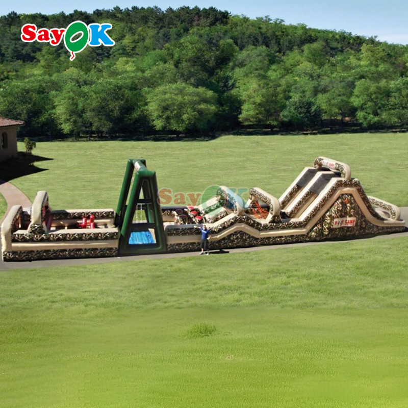 Commercial Inflatable Obstacle Course Inflatables Outdoors Giant Inflatable Obstacle Course for Adults